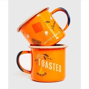 United By Blue Vibrant Orange Camp Mug Duo